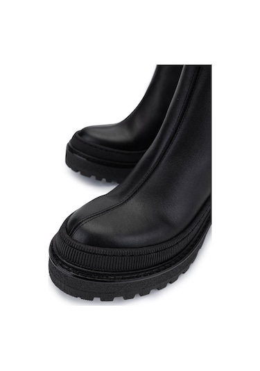 Tamer Tanca Kadın Hakiki Deri Siyah Casual Bot 945 4323 Bn Bot Sk24-25 Sıyah Siyah