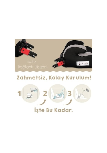 Lorelli Sirius Isofix 15-36 Kg Isofixli Oto Koltuğu Yükseltici 001