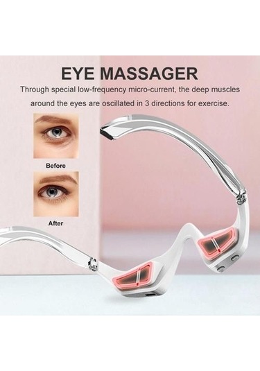 Titreşim Göz Masajı Şarj Edilebilir Göz Terapi Masajı 3 Yoğunluklu Ayarlar İle Koyu Çevreleri Rahatlatmak İçin Yorgunluk - Ev Kullanımı Güzellik Cihazları Lmro43 Çok Renkli