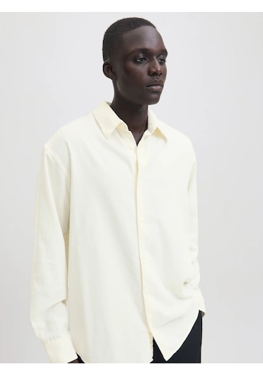 Jprccascot Corduroy Kadife L/s Shırt 12282351 Krem