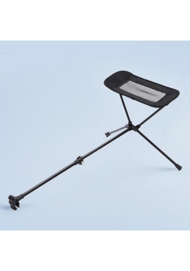 Homyl Katlanır Kamp Sandalyesi Ayak Dayama Aksesuarı Alüminyum Siyah
