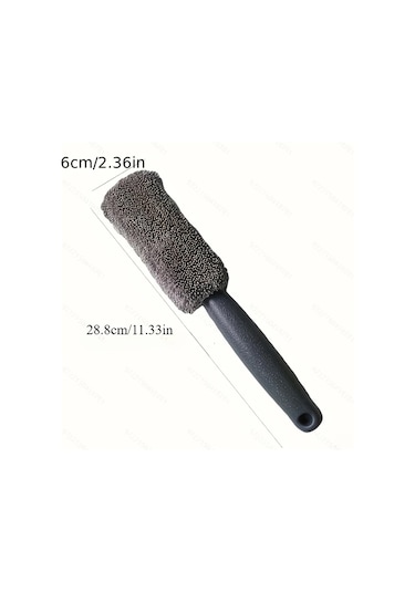 Chenkestoreone Dayanıklı Portatif Araç Fırçası Ergonomik Sap Turuncu Jant Temizleme Aracı