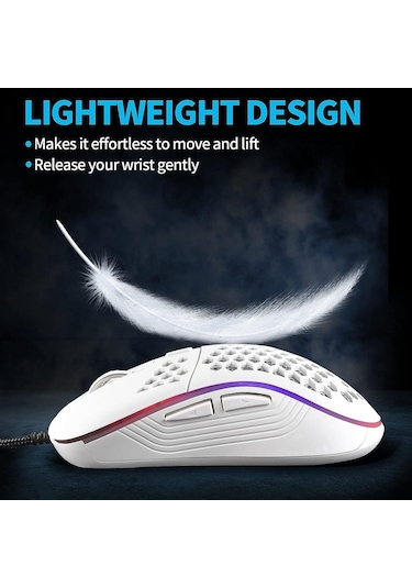 Valkyrie RGB Led Işıklı 6 Tuşlu 7200DPI Gaming Oyuncu Mouse