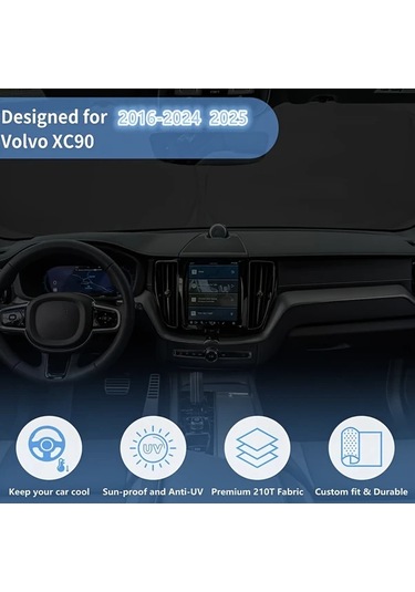 Topshop1 Volvo Xc90 V90 S90 Xc60 V60 S60 Xc40 Ön Cam Güneşlik Otomotiv Uv Isı Koruması
