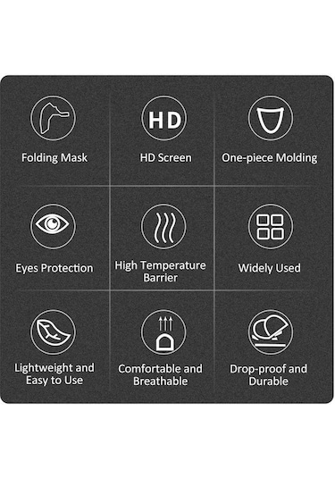 Hallow Geevorks  Led Işık İle Kaynak Kaskı Otomatik Kararan Güneş Enerjili E24883-1