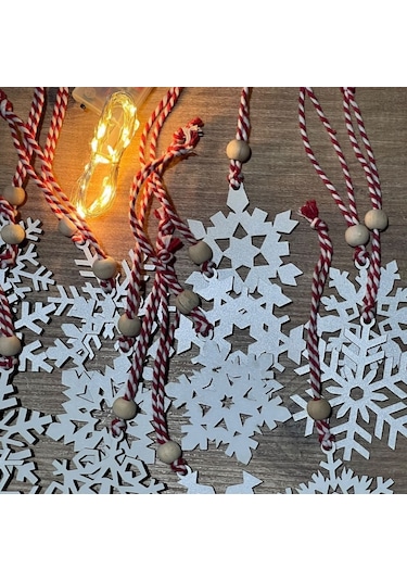 Büro Ev Partisi İçin Ahşap Yılbaşı Ağaç Süsü