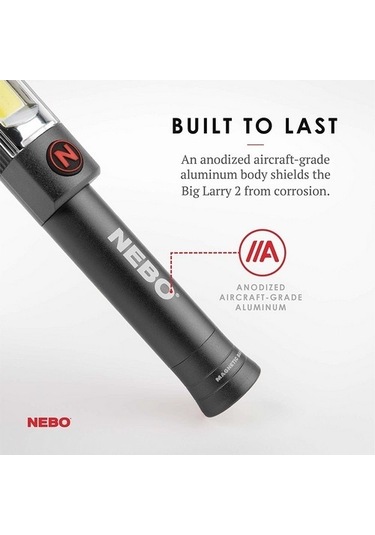 Nebo 6737 Big Larry 2 500 Lümen Led Fener Çok Renkli
