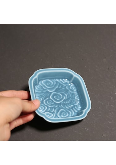 Kabartmalı Uğurlu Bulutlar Çay Altlığı - Kırmızı