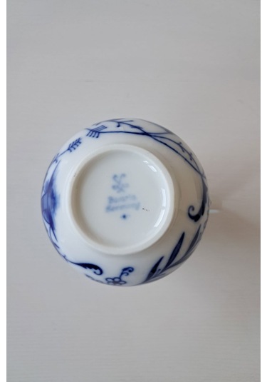 Mavi Soğan Desenli Vintage Sütlük Veya Sosluk Çok Renkli