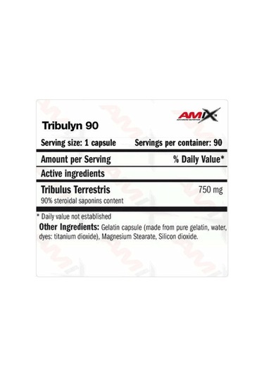 Amıx Tribulyn Tribulus Max 90% / 750 Mg / 90 Caps