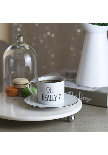 Akayev Mermer Beyaz 28 CM Gümüş Boncuk Ayak Yuvarlak Sunumluk