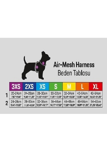 Mushroom Airmesh Kedi Köpek Göğüs Tasması M Kırmızı
