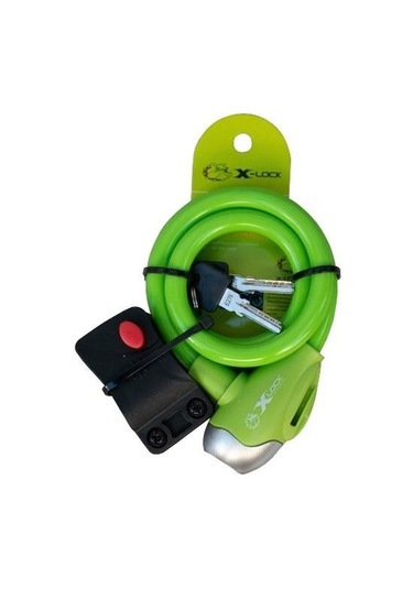 Xbyc Ty 561 Anahtarlı Çelik Halat Kilit 8x1300 Mm Bisiklet Kilidi Yeşil