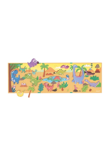 Janod Mıknatıslı Oyun Kitabı - Dinozorlar