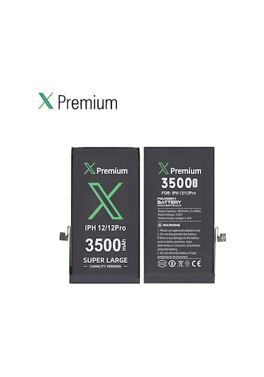 Xpremium Apple Uyumlu iPhone  12 / 12 Pro Batarya Pil Süper Yüksek Kapasiteli Güçlendirilmiş 3500 Mah
