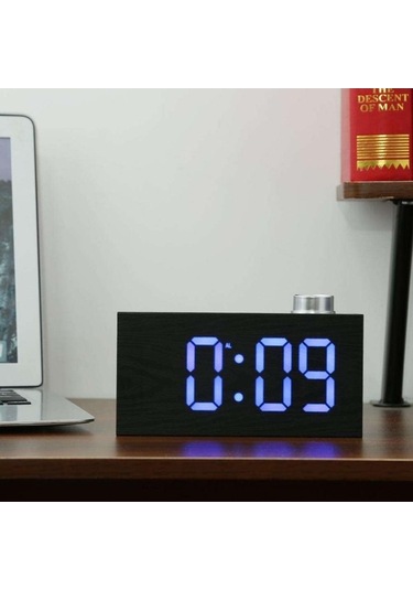 Trendooze Homyl Dijital Led Erteleme Elektronik Çalar Saat Masa Saati Mavi Renkli