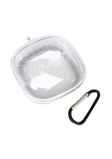 Xiaomi Redmi Buds 6 Active Uyumlu Silikon Kılıf+kanca Şeffaf