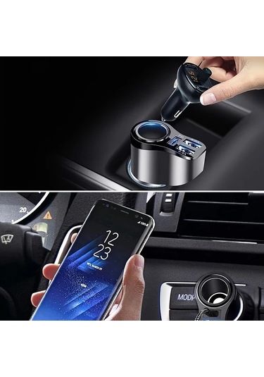 Chuangyinshop Siyah 167w 4'ü 1 Arada Usb-c Araç Şarj Cihazı 47w Pd Hızlı Şarj