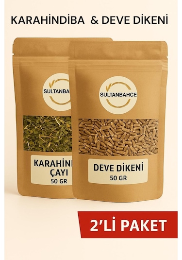 Karahindiba Çayı & Deve Dikeni Doğal Bitki Seti 2 50 Gr