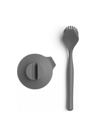 Brabantia Dark Grey Bulaşık Fırçası Ve Tutacağı Gri