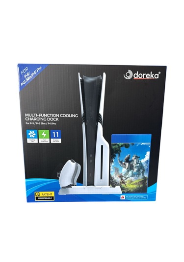 Ps5 Slim Ve Tüm Modeller İçin Multi Fonksiyon Soğutma Ve Şarj Ünitesi Tp5-3537d Beyaz