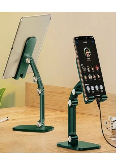 Pazly Katlanabilir Telefon-tablet Standı - Taşınabilir, Masa Ve Araba İçin Siyah