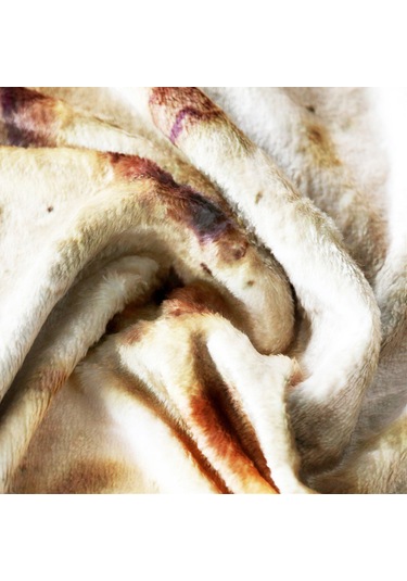 Padalink Tortilla Desenli Kumaş Battaniye - Evdekı Kullanıma Uygun - 120 Cm Çapında Konforlu Minder Diğer