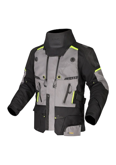Ls2 Apollo Siyah-gri-neon Sarı 4 Mevsim Motosiklet Montu