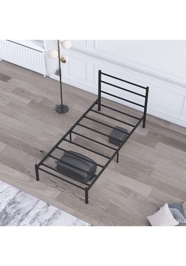 Basic Metal Karyola 100x200 Cm Siyah