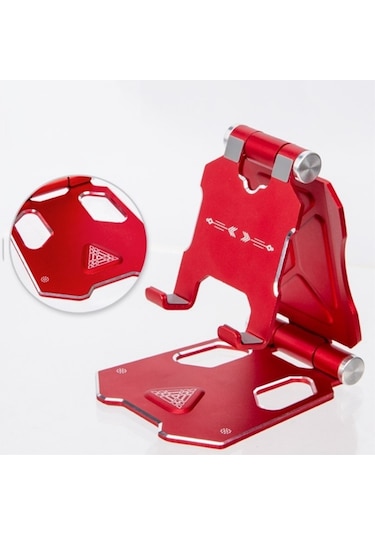 G55 Ayarlanabilir Braket Büyük Boyutlu Katlanır Masaüstü Cep Telefonu Tutucusu Yeşil