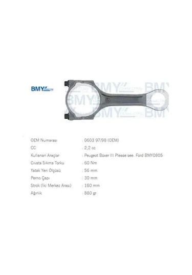Piston Kolu Boxer Iii-transit V347 Uzun Tip