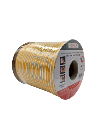 Fixonic B.h.d Bhd00479 100mt Kapı Ve Pencere Fitil Bandı Beyaz Kauçuk 100 M