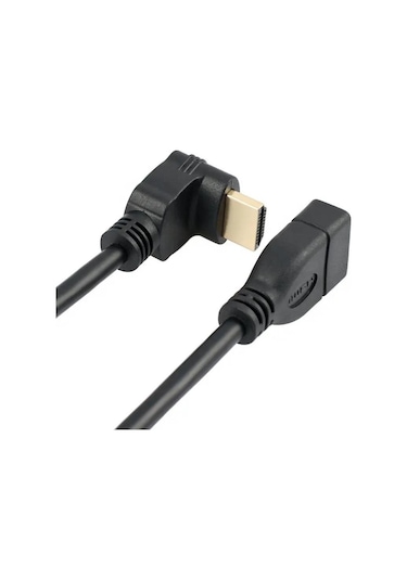 Primex Px-4667 Hdmi Dişi Erkek Uzatma, 1 Metre 90 Derece Hdmı Uzatma Kablosu Hdmı Uzatma, L Tip Hdmı Uzatma, 1 Metre Hdmı Uzatma Hdmı