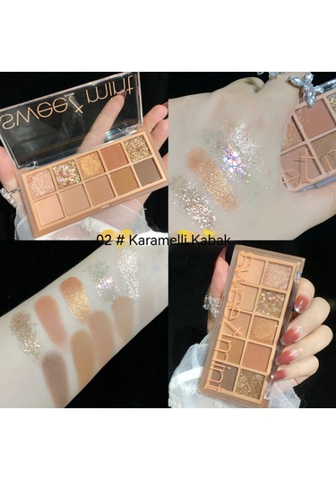 Sweet Mint 10 Renk Göz Farı Niş Marka Otantik Süper Flaş Sedef Mat Toprak Renk Net Kırmızı Patlama Burgundy 01 Earth Tones