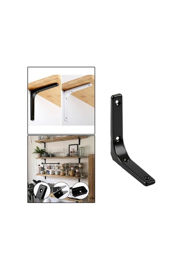 Suntek Magideal Ağır Hizmet Tipi Raf Aparatı Duvar Siyah-4" Siyah