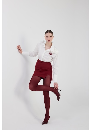 Holly Lolly Gül Detaylı Poplin Madison Gömlek Beyaz