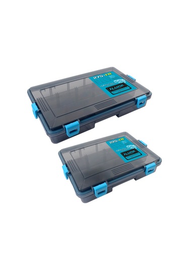 Aubyhe Büyük Boy Mavi Balık Tutma Gereç Kutusu - Ayarlanabilir Bölmeler, Su Geçirmez Kapak Ve Dayanıklı Pp Malzeme İle Uyumlu Yem Ve İğne Saklama Kutusu