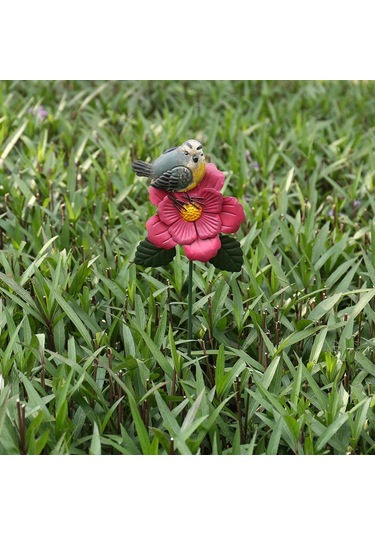 Hangfox Güçlü Demir Kuş Ve Çiçek Direği, Kırsal Stili Bahçe Dekorasyonu, Dış Mekan Kullanıma Uygun, Kolay Sabitleme, Sonbahar Bahçesi Zenginliği