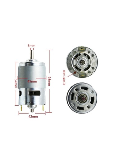 Suntek 775 Dc 12v 12000rpm Büyük Tork Düşük Gürültü