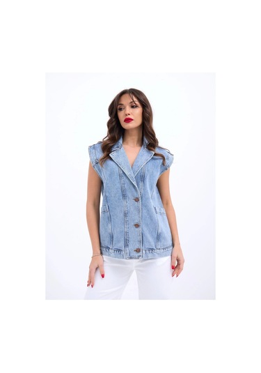 5751 Kot Yelek-mavi Mavi