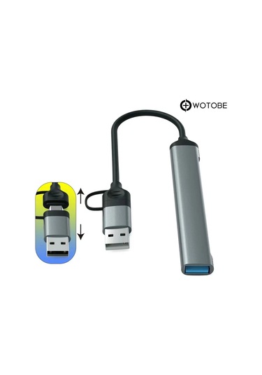 5'i 1 Arada Usb-c Usb-a Usb 2.0/3.0 Sd Tf Dönüştürücü Hub