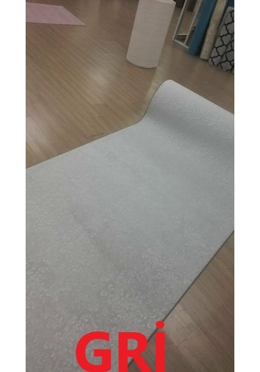 Aksu Halı Taşlı Gri Kabartmalı Seç Beğen Kaymaz Taban Yolluk