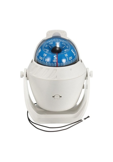 Goldsea Marine Braketli Tekne Pusulası Beyaz 12V Işıklı