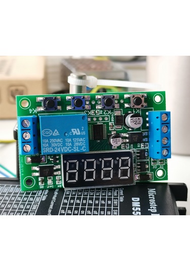 Springsun Dc12v Zamanlayıcı Röle Modülü, Led Gösterimli, 0.01s-999dk Süre Ayarı, Valf/pompa/motor Kontrolü, Yyc-2s