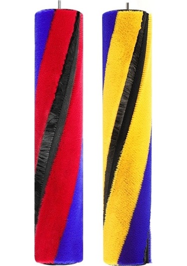 Rogfer V12 V15 İnce Elektrikli Süpürge İçin Doğrudan Tahrikli Fırça Çubuğu Yumuşak Kadife Emme Kafası Fırçası Kırmızı Mavi Diğer