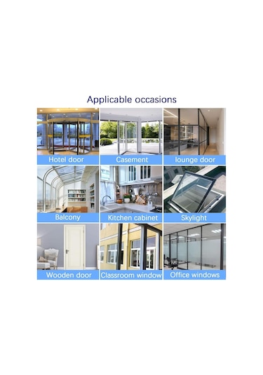 Xindoker 3 Adet Silikon Sürekli Kenar Bandı - Otomatik Yapışkan Pencere Kapı Isı Yalıtımı, Ses Giderici, Toz Ve Haşere Engeli 5m X 4.5mm Beyaz