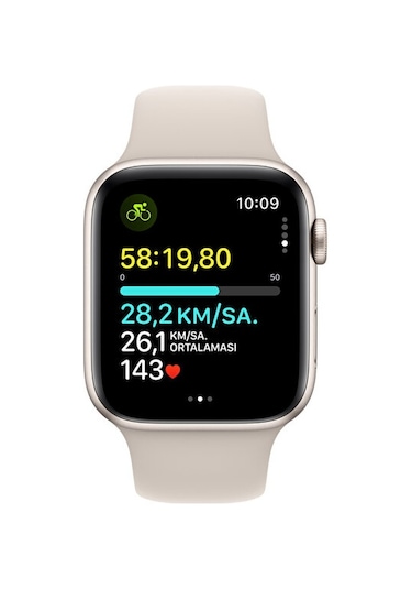 Apple Watch SE 2 (2023) GPS 44 MM Alüminyum Kasa Spor Kordon M/L Akıllı Saat (Apple Türkiye Garantili)