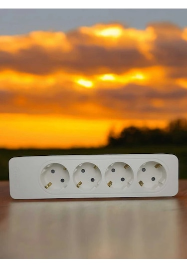 Asyagrup Seldur Dörtlü Çocuk Korumalı Topraklı Grup Priz Kablosuz