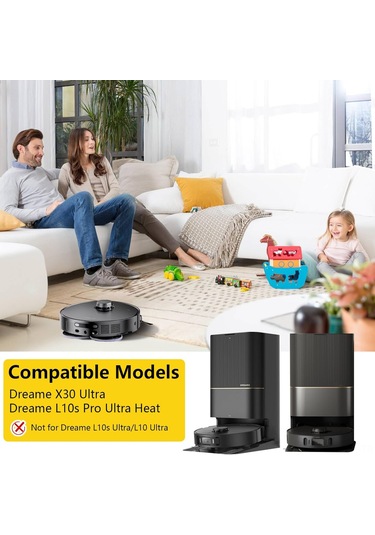 Hombey Yivy 28 Parça Tamir Seti - Dreame X30 Ultra/mova E30 Ultra/l10s Pro Ultra Heat/l10s Ultra Gen 2 İçin - 1 Adet Beyaz Küçük Fırça