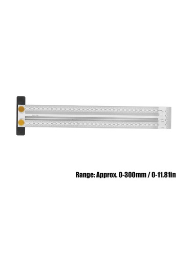 Tenfowee Ahşap İşçiliği Ölçüm Aracı: Paslanmaz Çelik T-şekilli Çizim Çubugu, Doğru Dikey-yatay İşaretleme, 0-300mm Kesin Ölçek 0 - 300 MM Tenfowee Ahşap İşçiliği Ölçüm Aracı: Paslanmaz Çelik T-şekilli Çizim Çubugu, Doğru Dikey-yatay İşaretleme, 0-300mm Kesin Ölçek 0 - 300 MM